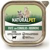 NaturalPet Cat Adult Patè Grain Free 100 gr Coniglio e rognone - 1° ORDINE? 20% di sconto SU BRAND ESCLUSIVI, codice BZR20