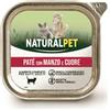 NaturalPet Cat Adult Patè Grain Free 100 gr Manzo con cuore - 1° ORDINE? 20% di sconto SU BRAND ESCLUSIVI, codice BZR20