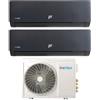 OneClima Condizionatore Dual Split OneClima Prime Black 12+12 con MLT18x2/Y24 R-32 Wi-Fi Integrato