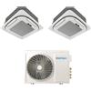 OneClima Condizionatore OneClima Dual Split Cassetta 4 Vie 12+12 con MLT21x3/Y24 R-32 Wi-Fi Optional Griglia Inclusa e Telecomando di Serie