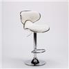 Superstool Amarillo Design Sgabello moderno girevole da cucina e bar in cromo - Bianco