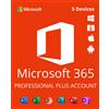 Microsoft Office 365 Pro Plus - Windows / Mac - Conto per 5 dispositivi