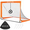 Bagail Football Goal, Pop up rete da calcio con obiettivo obiettivo, picchetti di terra e borsa portatile da trasporto, facile da montare, ideale per l'allenamento del giardino e partite ricreative