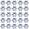 Hyuduo Lampadina con Chip LED da 25 Pezzi, Chip per Lampada a Risparmio Energetico Ad Alta Potenza AXD-0.5W-5V, Chip con Sorgente Luminosa a Perline a LED Ad Alta Potenza(Cold White Light: 10000K)