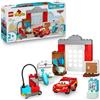 LEGO DUPLO │ Disney e Pixar La Visita di McQueen all'Officina di Doc - Include una Macchina Giocattolo, Attrezzi e Accessori per il Lavaggio Auto - Regalo per Bambini e Bambine da 2 Anni in su - 10456