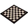 Sunrise Chess & Games Scacchiera n° 5 effetto ebano, 48 cm | 48 x 48 cm, caselle 50 mm, intarsi ebanizzati, con guida per principianti