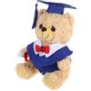 Abaodam Orsacchiotto Di Laurea Peluche Con Cappello e Diploma Giocattolo Adorabile Per Festeggiare La Graduazione Di Kindergarten Elementari Medie e Università Morbido e Confortevole Blu