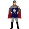 W WIDMANN MILANO Party Fashion - Costume da cavaliere per bambini | Top con mantello, cintura e cappuccio, guerriero, soldato, per Carnevale, festa a tema medievale