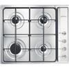 Smeg S64S piano cottura Acciaio inossidabile Da incasso Gas 4 Fornello(i)