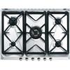 Smeg SRV576GH5 piano cottura Acciaio inossidabile Da incasso Gas 5 Fornello(i)