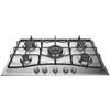 Hotpoint PCN 752 T/IX/HAR piano cottura Acciaio inossidabile Da incasso 75 cm Gas 5 Fornello(i)