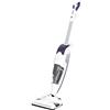 Rowenta RY7731 Clean & Steam Revolution, Scopa Lavapavimenti a Vapore, Aspira e Igienizza Contemporaneamente, Elimina Germi e Batteri, Pronta in 30 Sec, Senza Sacco, Bianco, 1500 W