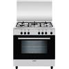 Glem Gas A855EI cucina Elettrico Nero, Acciaio inossidabile A