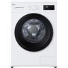 LG F4NA10S8NWK Lavatrice slim 8kg, Classe A, 1400 giri, Programma igiene con vapore, Top rimovibile, White