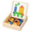 Gioco Tangram, Tavola Montessori in Legno, Giocattolo Creativo Educativo