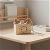 Telefono Legno Giocattolo Educativo Precoce Telefono Numerico Legno per Bambini