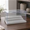 Teca Rettangolare Trasparente Base Piatta Box Display in Plexiglass Bordi
