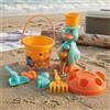 Kit Secchiello Spiaggia Colori Vivaci Secchiello Sabbia Plastica per Sabbiera