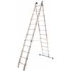 Marchetti Azzurra A2 A212, 2x12 gradini, 6.40 m - Scala in alluminio allungabile - Altezza stimata operativa 7.40 m