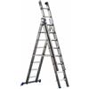 Marchetti Azzurra A3 A308, 3x8 gradini, 5.85 m - Scala in alluminio allungabile - Altezza stimata operativa 6.85 m