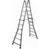 Facal Eurobriko 16 BK/5, 2x12 gradini, 5.70 m - Scala in alluminio telescopica - Altezza stimata operativa 6.60 m