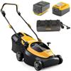 Stiga Collector 140 AE Kit - Tagliaerba a batteria - 2x20V/4.0Ah - Taglio 38 cm