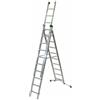 Facal Super Prima P320-3, 9+10+10 gradini, 7.20 m - Scala in alluminio allungabile - Altezza stimata operativa 8.20 m