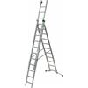 Facal Super Prima P350-3, 10+11+11 gradini, 8.10 m - Scala in alluminio allungabile - Altezza stimata operativa 9.10 m
