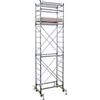 Facal Alumito Maxi - Trabattello in alluminio - Base 150 cm - Con botola - Altezza 5,4m