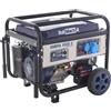 BullMach AMBRA 6500 E - Generatore di corrente carrellato a benzina con AVR 5.5 kW - Continua 5 kW Monofase