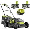 Ryobi Hybrid RY18LMH37A-250 - Tagliaerba a batteria - 2x18V/5Ah - Taglio 37 cm