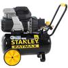 Stanley Sil Air 244/24 - Compressore aria elettrico monofase silenziato, oil-less - Motore 1.5 HP - 24 lt
