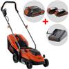 Black & Decker BCMW3318L2-QW - Tagliaerba a batteria 2x18V/2.5Ah + in omaggio batteria 18V 2Ah - Taglio 33 cm