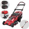 Skil 0140 BA - Tagliaerba a batteria - 2x20V/4ah - Taglio 43cm - Tagliabordi in omaggio!