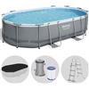 Bestway Power Steel 56448 - 488x305x107 cm - Piscina Ovale