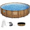 Bestway Power Steel Swim Vista 56977 - Ø549x122 cm - Piscina Rotonda