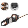 Worx Nitro WG286E - Tagliasiepi a batteria 2x20V/2Ah - Lama da 60 cm