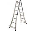 S.T.P. Universale A20UNINB, 2x8 gradini, 4.28 m - Scala in alluminio telescopica - Altezza stimata operativa 5.28 m