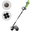 Greenworks GD40BC - Decespugliatore a batteria - 40V - SENZA BATTERIA E CARICABATTERIA
