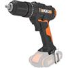 Worx WX370.9 - Trapano avvitatore a percussione a batteria - SENZA BATTERIA E CARICABATTERIA
