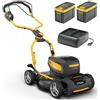 Stiga Multiclip 747e V Kit - Tagliaerba a batteria - 2x48V/4Ah - Taglio 45 cm