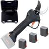 Bahco BCL240 - Forbice elettrica da potatura - 3 Batterie da 21.6V 2.5Ah - Diametro di taglio 40mm