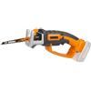 Worx WG894E.9 - Seghetto a batteria - 3 lame incluse - SENZA BATTERIE E CARICABATTERIE