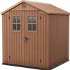 Keter Darwin marrone - Casetta da giardino - Con finestre frontali - 190x183x221 cm