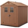 Keter Darwin marrone - Casetta da giardino - Con finestre frontali - 190x244x221 cm