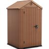 Keter Darwin marrone - Casetta porta attrezzi - 123.8x117x205 cm