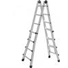 Marchetti Black 44, 2x8 gradini, 4 m - Scala telescopica in alluminio - Altezza stimata operativa 5 m