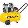 Stanley DST 240/8/50 - Compressore aria elettrico monofase silenziato, oil-less - Motore 2 HP - 50 lt