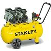 Stanley DST 300/8/50-2 - Compressore aria elettrico monofase silenziato, oil-less - Motore 2.6 HP - 50 lt