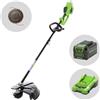 Greenworks GD40BC - Decespugliatore elettrico a batteria - 4Ah/40V